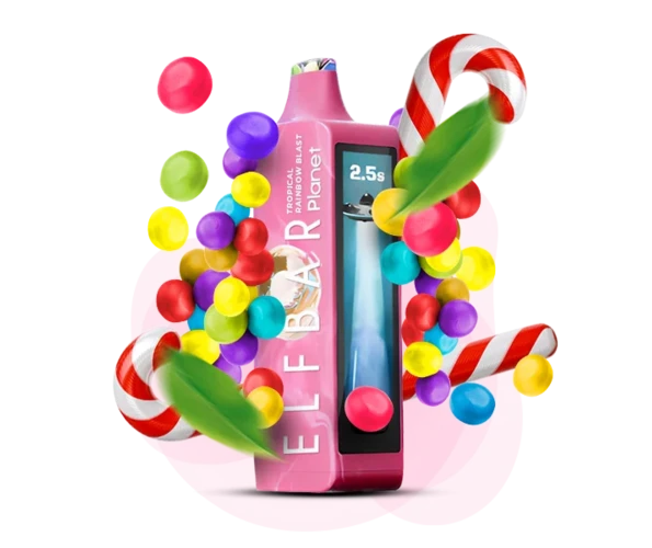 Одноразка Pod Elf Bar Planet 25000 800 mAh Tropical Rainbow Blast 5% (Екзотичні фрукти)