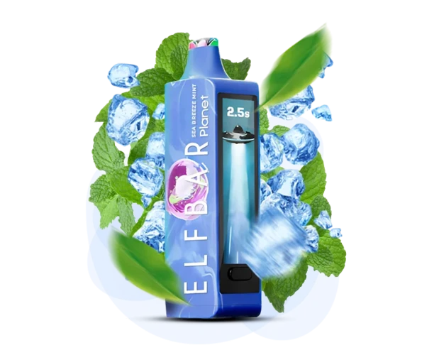 Одноразка Pod Elf Bar Planet 25000 800 mAh Sea Breeze Mint 5% (Морской бриз + Мята)