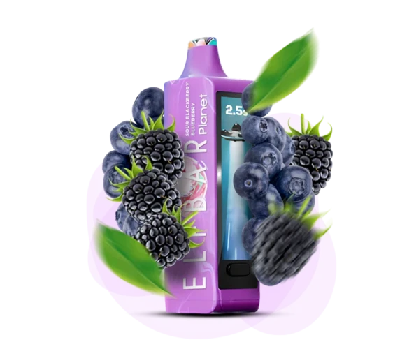 Одноразка Pod Elf Bar Planet 25000 800 mAh Sour Blackberry Blueberry 5% (Кисла ожина + Голубика)