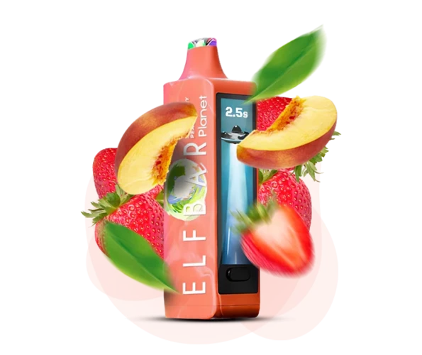 Одноразка Pod Elf Bar Planet 25000 800 mAh Strawberry Peach 5% (Персик + Полуниця)