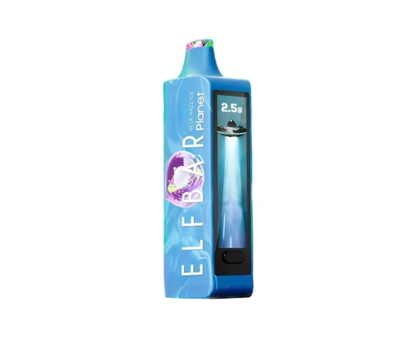Одноразка Pod Elf Bar Planet 25000 800 mAh Blue Razz Ice 5% (Лимонад із блакитною малиною) - Фото 2
