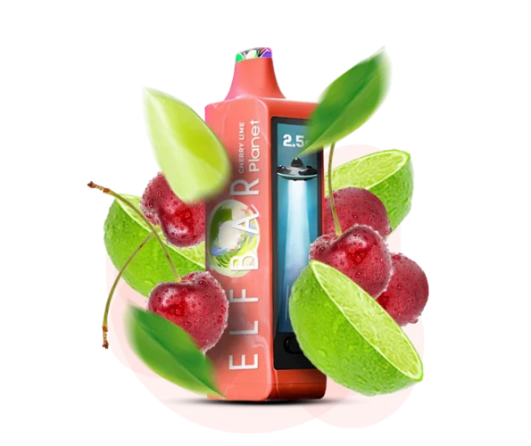 Одноразка Pod Elf Bar Planet 25000 800 mAh Cherry Lime 5% (Вишня + Лайм)