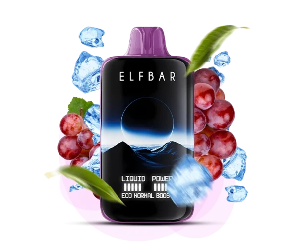 Одноразка Pod Elf Bar Moon Night 40000 850 mAh Grape Ice 5% (Виноград), Одноразка