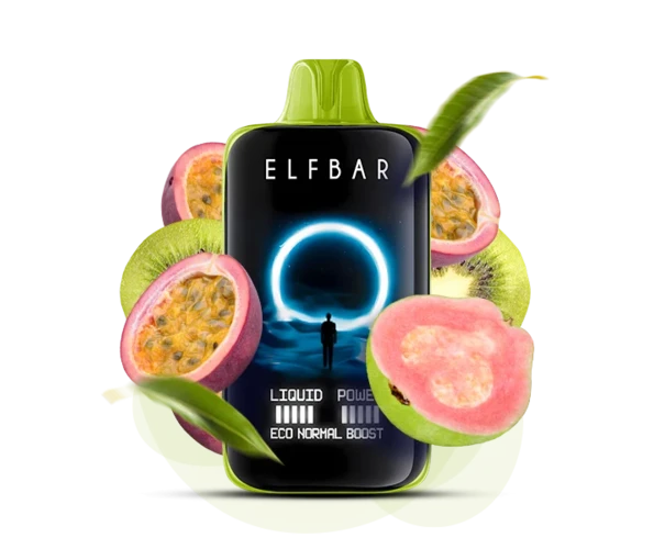 Одноразка Pod Elf Bar Moon Night 40000 850 mAh Kiwi Passion Fruit Guava 5% (Ківі + Маракуя + Гуава)