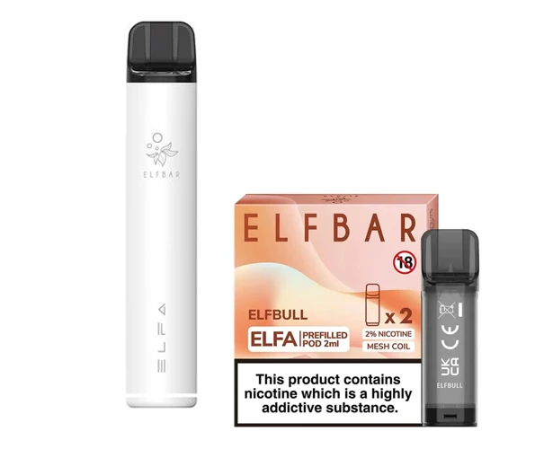 Elf Bar Elfa Pod Prefilled Starter Kit 850mAh Elfbull White