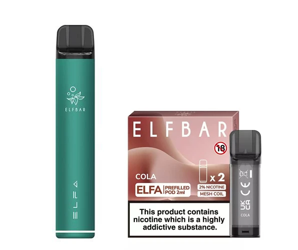 Elf Bar Elfa Pod Prefilled Starter Kit 850mAh Cola Green