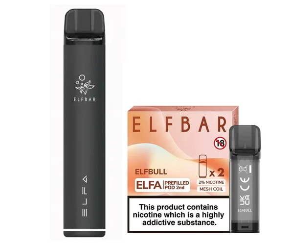 Elf Bar Elfa Pod Prefilled Starter Kit 850mAh Elfbull Black