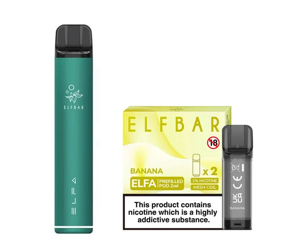 Elf Bar Elfa Pod Prefilled Starter Kit 850mAh Banana Green