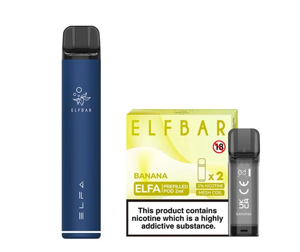 Elf Bar Elfa Pod Prefilled Starter Kit 850mAh Banana Navy