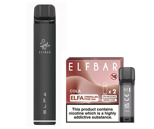 Elf Bar Elfa Pod Prefilled Starter Kit 850mAh Cola Black