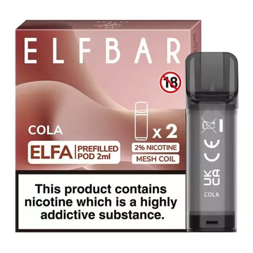 Elf Bar Elfa Pod Prefilled Starter Kit 850mAh Cola Black - Фото 6