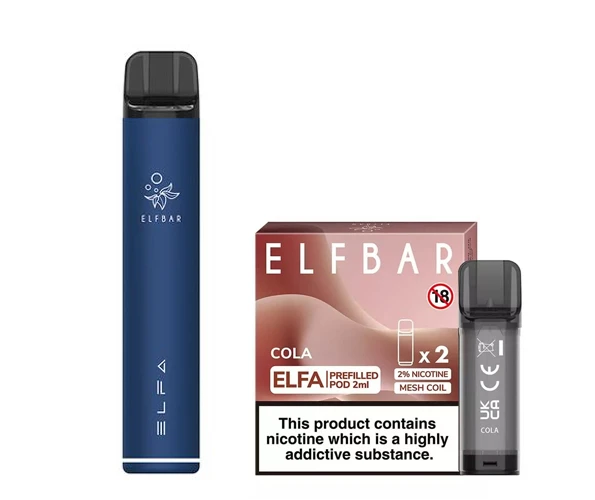 Elf Bar Elfa Pod Prefilled Starter Kit 850mAh Cola Navy