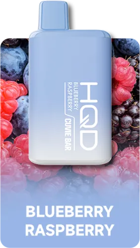 Одноразовий Pod HQD Cuvie Bar 7000 Blueberry Raspberry 5% (Чорниці з малиною) - Фото 3