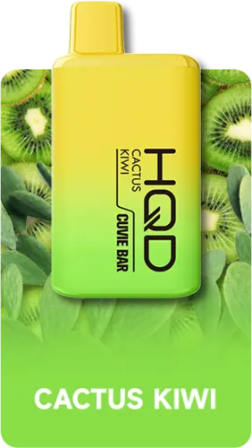 Одноразовий Pod HQD Cuvie Bar 7000 Cactus Kiwi 5% (Кактус з ківі) - Фото 3