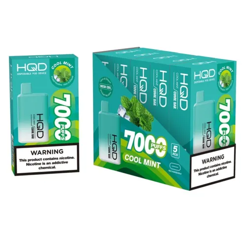 Одноразовий Pod HQD Cuvie Bar 7000 Cool Mint 5% (Морозна м'ята) - Фото 3