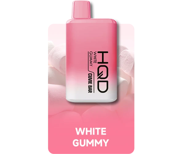 Одноразовий Pod HQD Cuvie Bar 7000 White Gummy 5% (Маршмелоу)