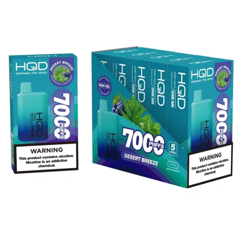 Одноразовый Pod HQD Cuvie Bar 7000 Desert Breeze 5% (Смородина с мятой и алое) - Фото 3