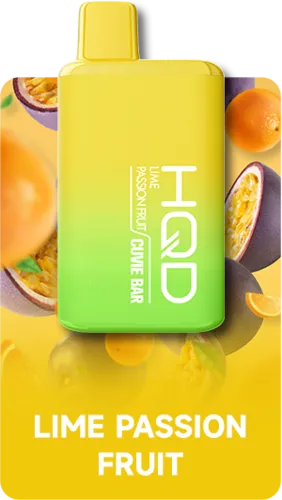 Одноразовый Pod HQD Cuvie Bar 7000 Lime Passion Fruit 5% (Лайм с маракуей) - Фото 3
