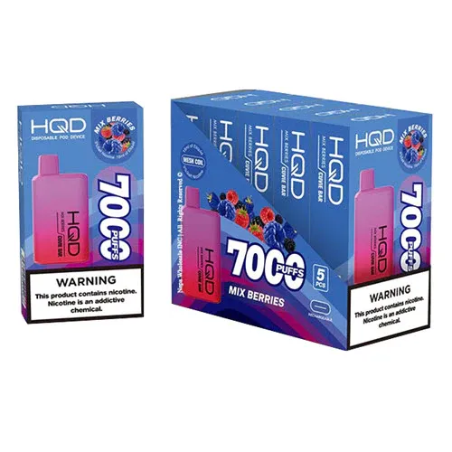 Одноразовый Pod HQD Cuvie Bar 7000 Mix Berries 5% (Лесные яггоди) - Фото 7