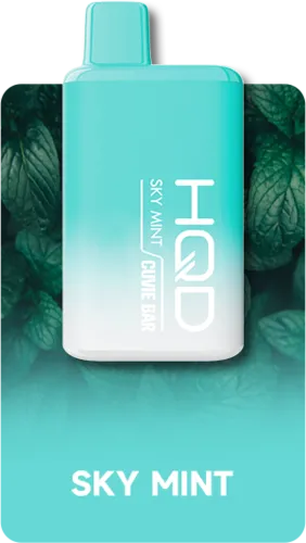 Одноразовый Pod HQD Cuvie Bar 7000 Sky Mint 5% (Глубая мята) - Фото 3