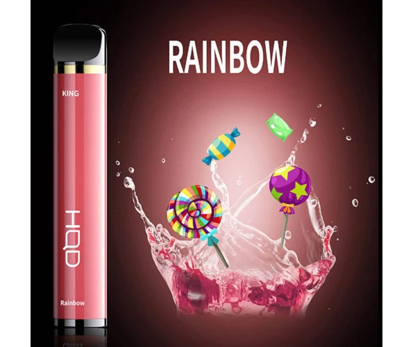Одноразовый Pod HQD KING 2000 Rainbow 5% (Конфеты скитлс)