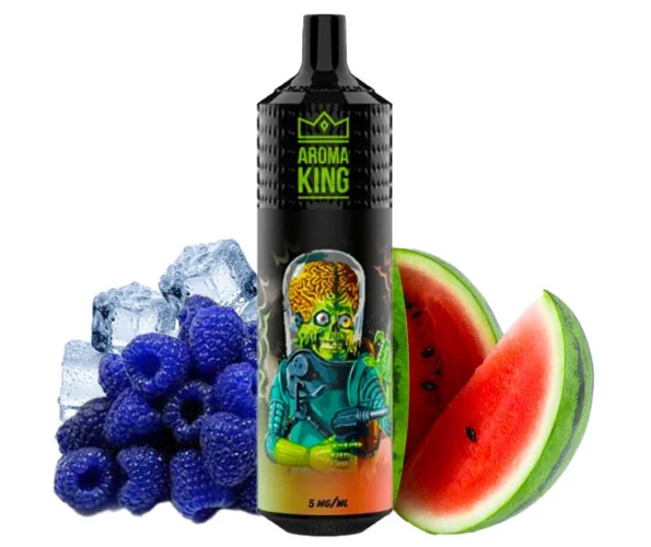 Одноразовый POD Aroma King Mars 9000 600 mAh Watermelon Razz Ice 5% (Арбуз + голубая малина)