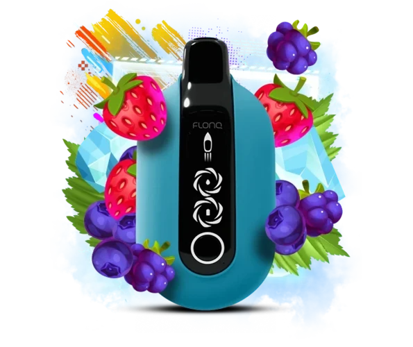 Одноразка Pod Flonq Ultra 20000 650 mAh Blue Razz Icy 5% (Блакитна малина з льодом) - Фото 2