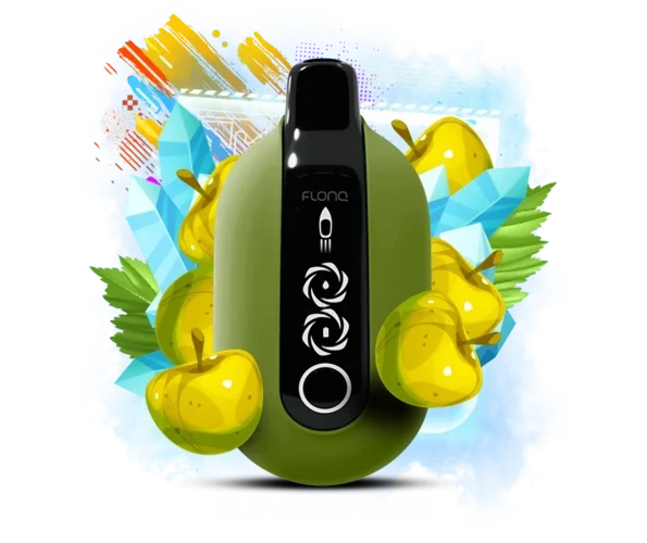 Одноразка Pod Flonq Ultra 20000 650 mAh Sour Apple Icy 5% (Кислое яблоко со льдом) - Фото 2