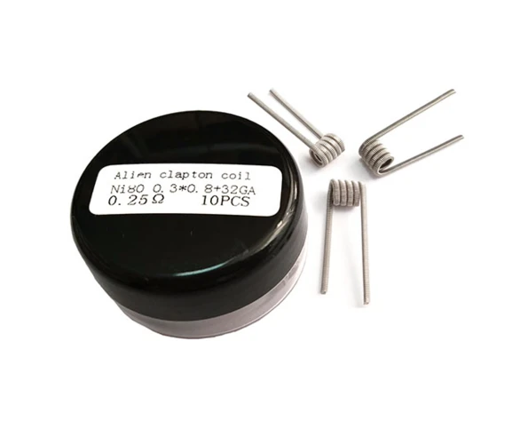 Спираль Alien Clapton 32GA Ni+0.3*0.8 Flat 5 вит. 0.45 Ом