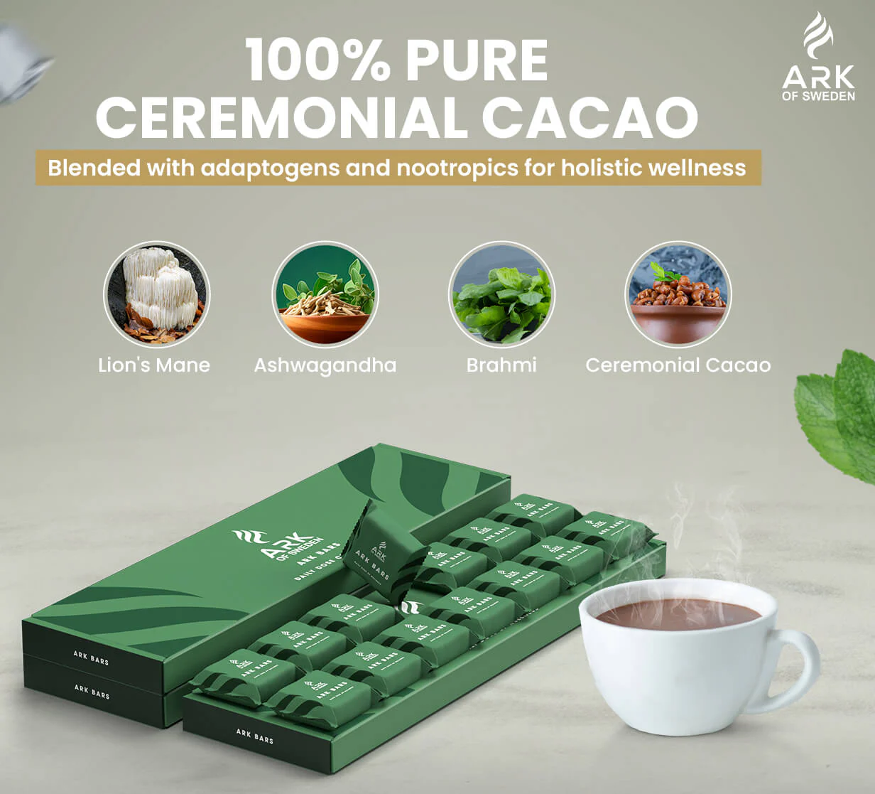 Батончики ARK BARS - 100% Enhanced Ceremonial Cacao - Фото 2