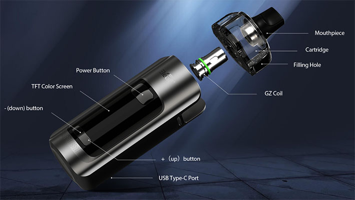 Eleaf iStick P100 Pod Kit 3400mAh Matte Black - Описание