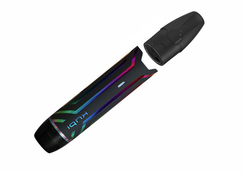 Hotcig Kubi Refillable Pod Starter Kit 550 mAh Engraved Black Rainbow - Описание