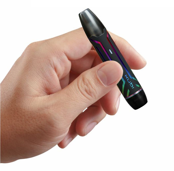 Hotcig Kubi Refillable Pod Starter Kit 550 mAh Engraved Black Rainbow - Описание