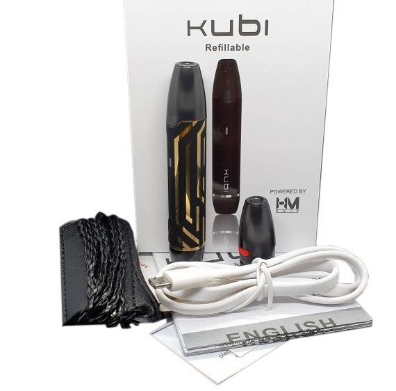 Hotcig Kubi Refillable Pod Starter Kit 550 mAh Engraved Black Gold - Описание