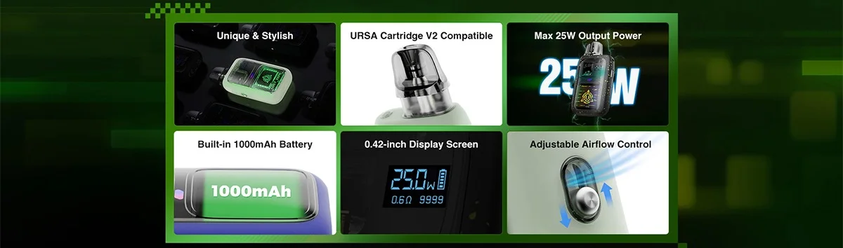 Lost Vape Epoch Pod System Kit 1000mAh 2.5ml Flame Neon Под система - Описание Lost Vape Epoch Pod System Kit 1000mAh 2.5ml Flame Neon Под система - Описание