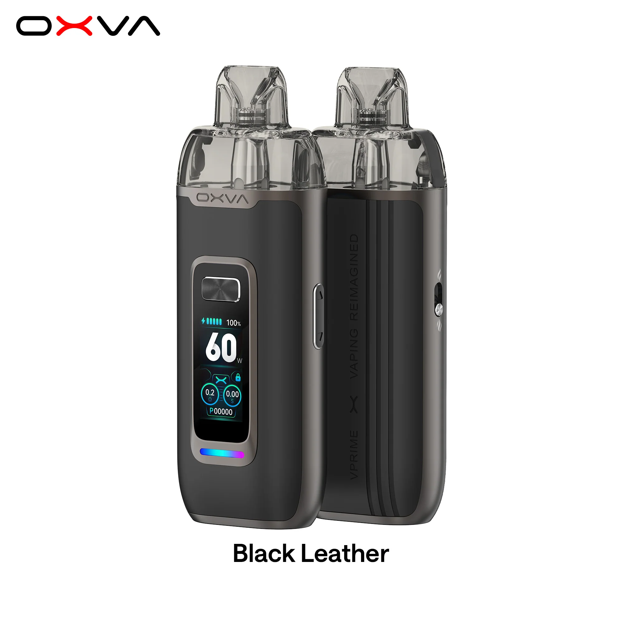 OXVA VPRIME Pod Kit 60W 2600mah Black Leather Под система - Фото 5