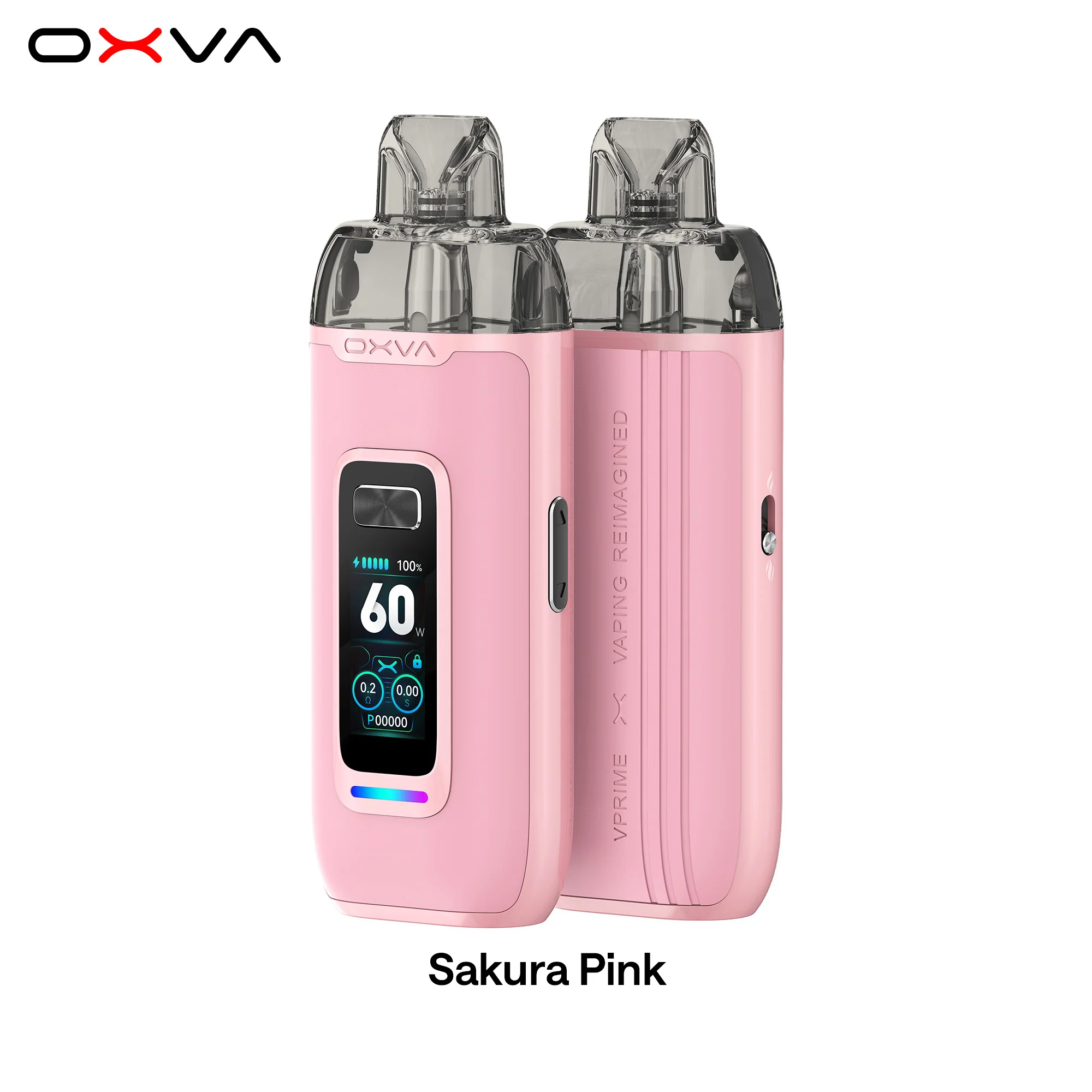 OXVA VPRIME Pod Kit 60W 2600mah Sakura Pink Под система - Фото 2