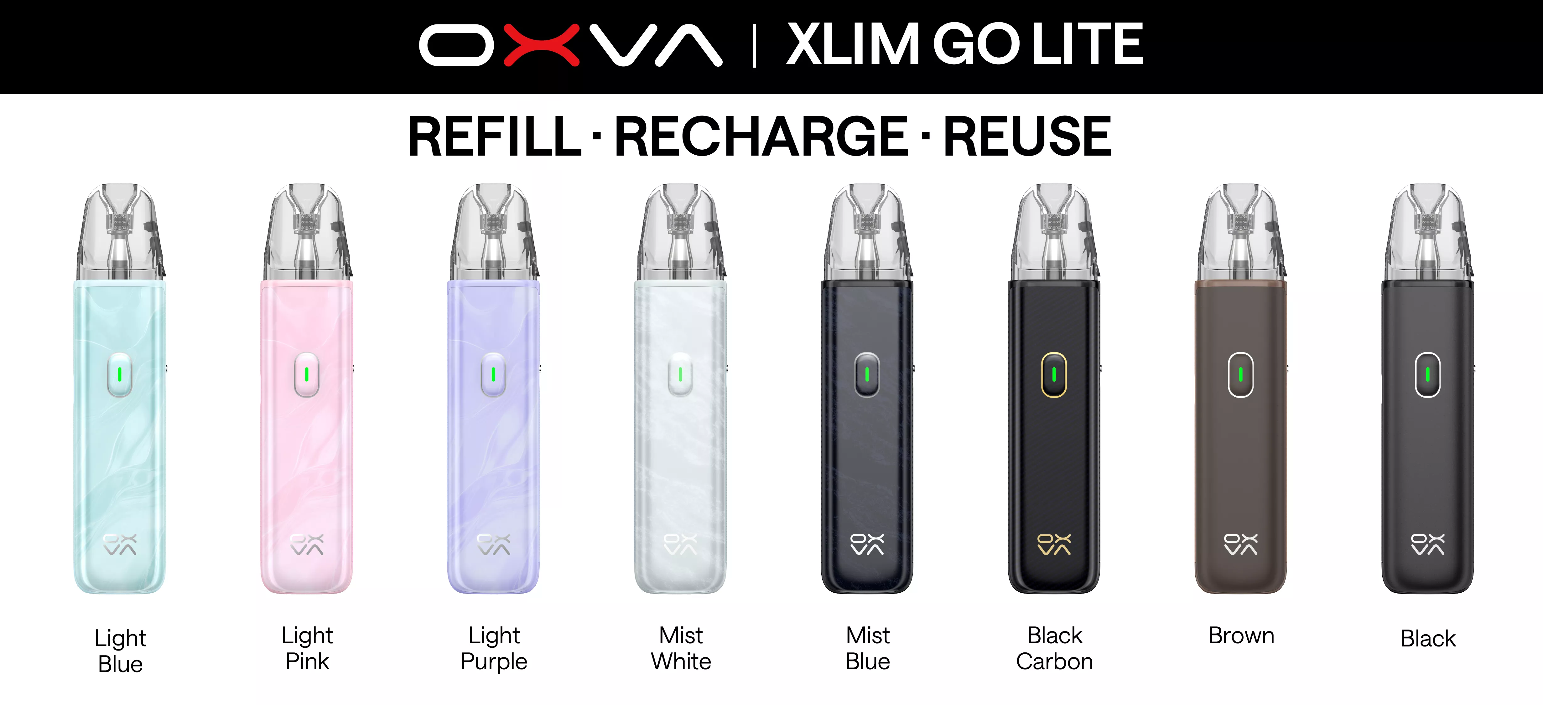 OXVA Xlim Go Lite Pod System Kit 1000mAh 3ml Light Blue Под система - Описание