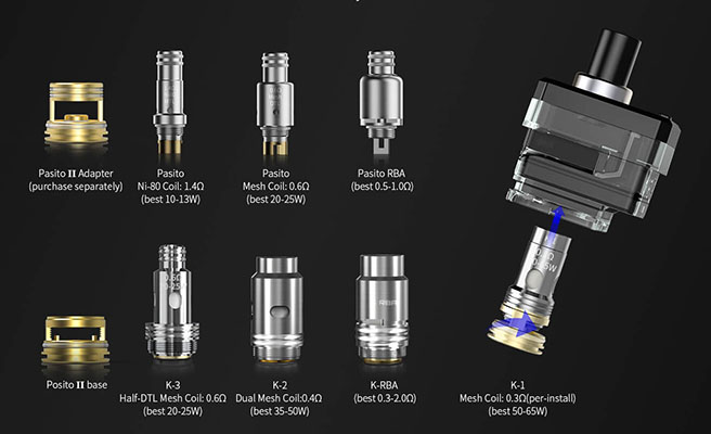 Smoant Pasito II Pod Mod Kit 2500mAh Chocolate - Описание