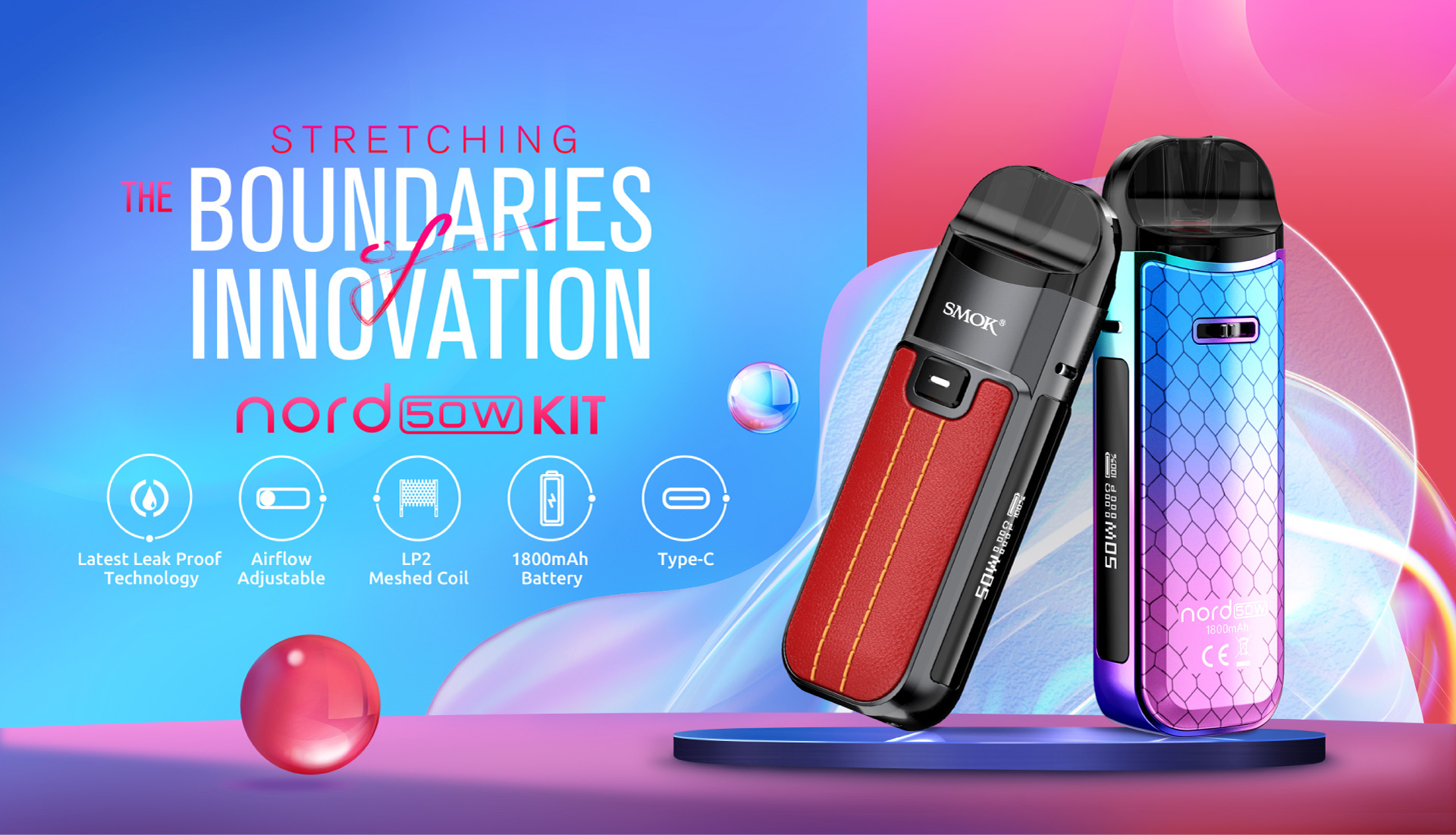 Smok Nord 50W Pod Kit 1800mAh Black Leather - Описание Smok Nord 50W Pod Kit 1800mAh Black Leather - Описание