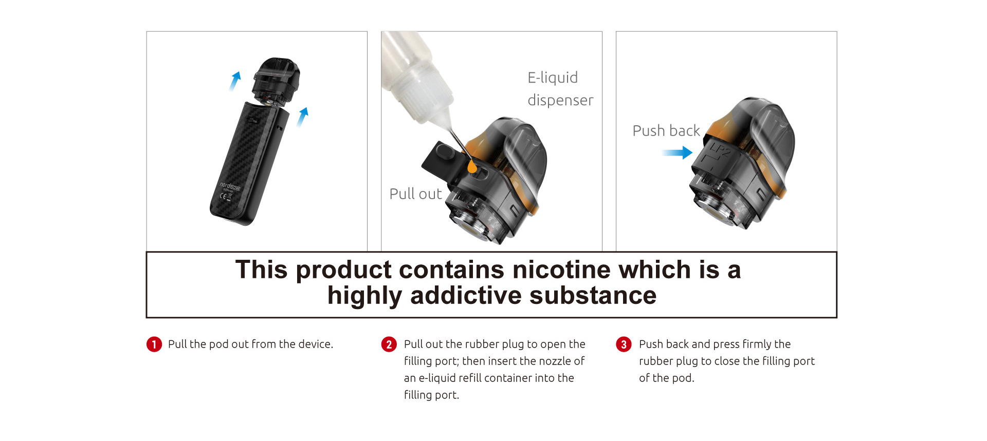 Smok Nord 50W Pod Kit 1800mAh Black Leather - Описание