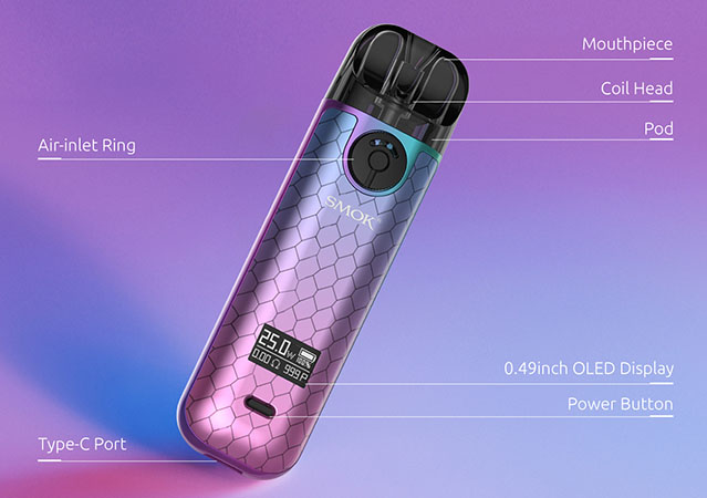 Smok Novo 4 25W Pod Kit 800mAh White Armor - Описание Smok Novo 4 25W Pod Kit 800mAh White Armor - Описание