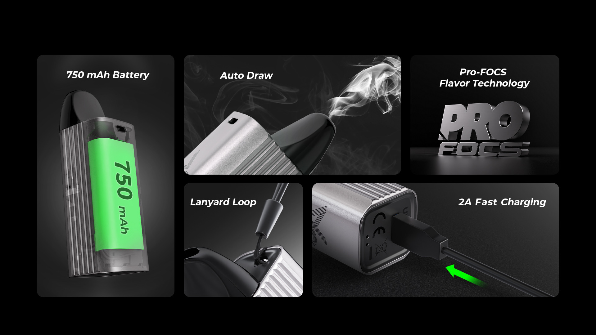 UWELL Caliburn AZ3 750mAh Red - Описание