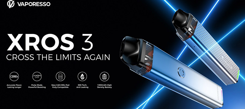 Vaporesso XROS 3 1000 мАч Black Подік - Описание