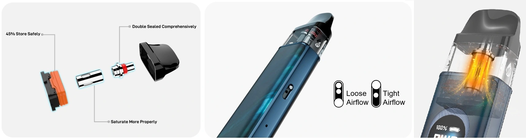 Vaporesso XROS 6 Pod System Kit 1800mAh 3ml Aurora Blue - Описание Vaporesso XROS 6 Pod System Kit 1800mAh 3ml Aurora Blue - Описание