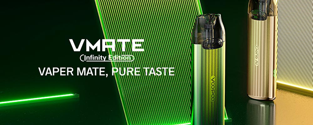 Voopoo VMATE Infinity Edition 900 мАч Shiny Green, подік - Описание