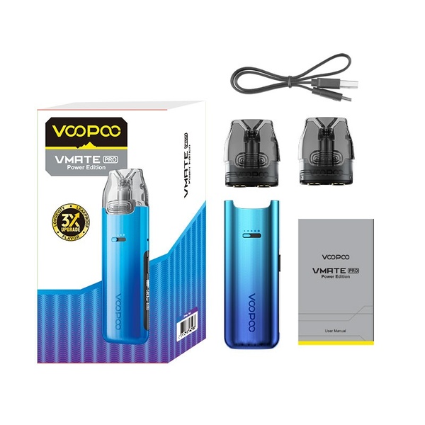 Voopoo VMATE Pro Power Edition 30W Kit 900 мАч Dawn Blue, Подік - Фото 3