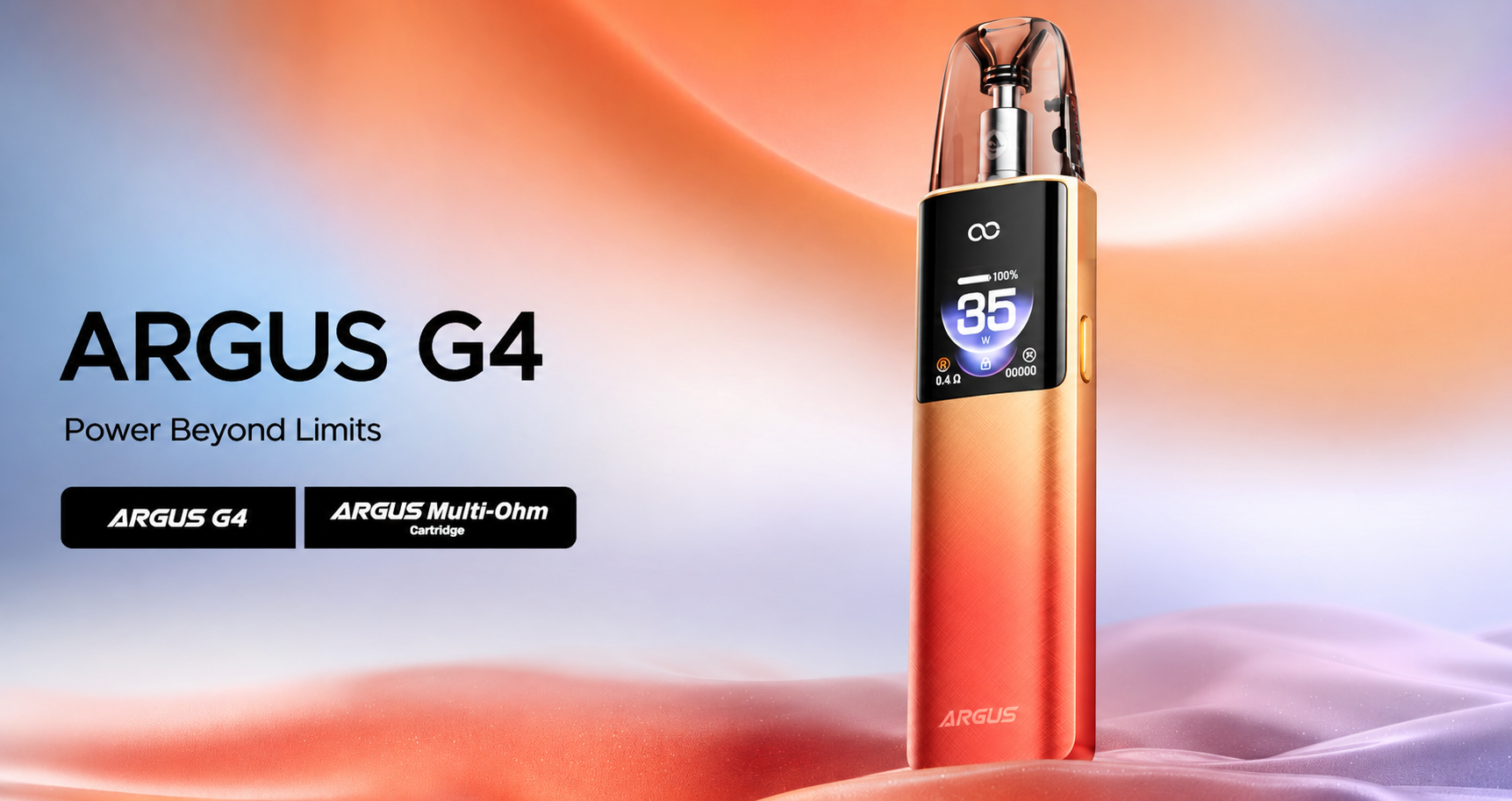 Voopoo Argus G4 1650 мАч Black Подік - Описание Voopoo Argus G4 1650 мАч Black Подік - Описание