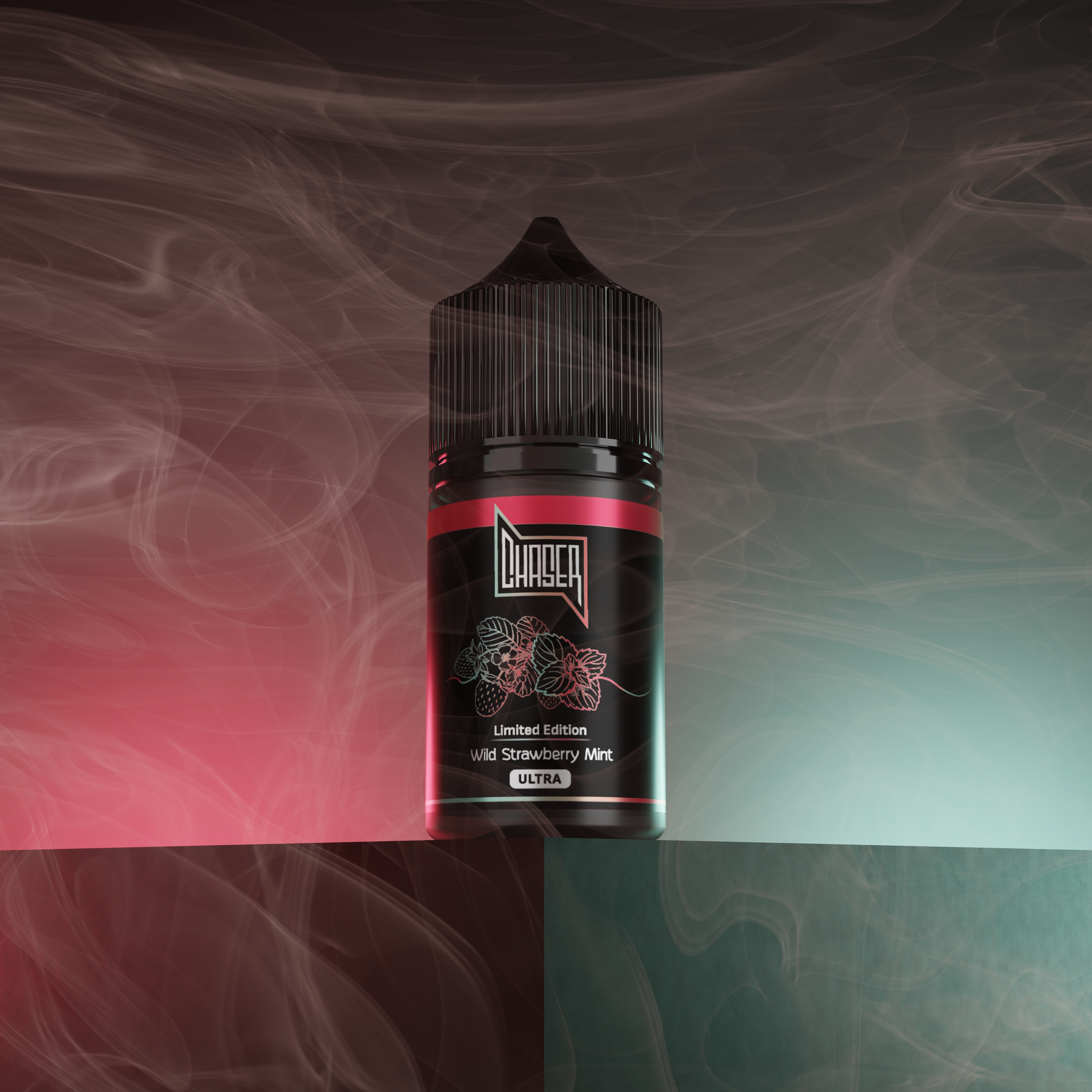 Набор Chaser Black Wild Strawberry Mint 30 мл (дикая клубника + мята), самозамес - Фото 2