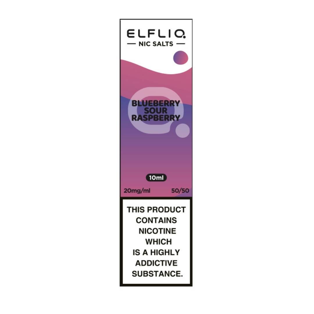 Сольова рідина ELFLIQ Blueberry Sour Raspberry 10 мл 5% 20 мг - Фото 4